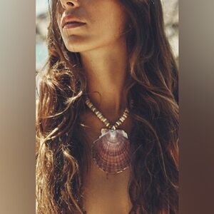 Free people Boho love letter to the sea necklace nwt